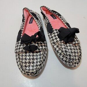 Sperry Top-Sider Slip On Shoe Size 8.5 M Bow Ribbon Comfort 9246323 Textile